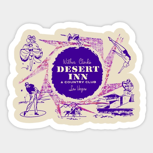 Wilber Clark's Desert Inn Sticker by Limb Store